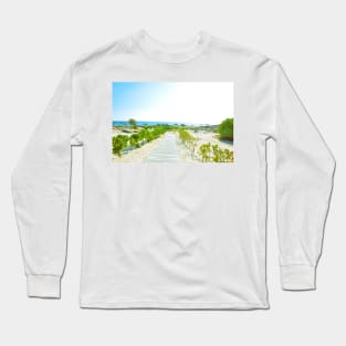 Pathway to the beach in Oman Long Sleeve T-Shirt